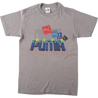 古着 80~90年代 プーマ PUMA ロゴプリントTシャツ USA製 メンズM相当 ヴィンテージ/eaa656445