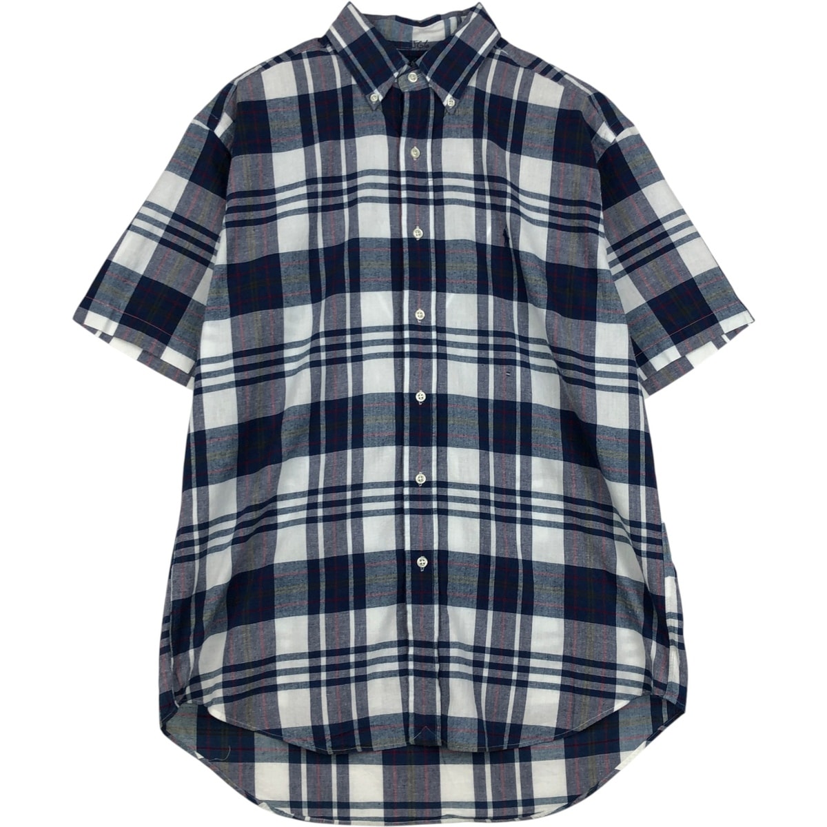 古着 ラルフローレン Ralph Lauren BLAKE 半袖 ボタンダウン チェックシャツ メンズM相当/eaa648018