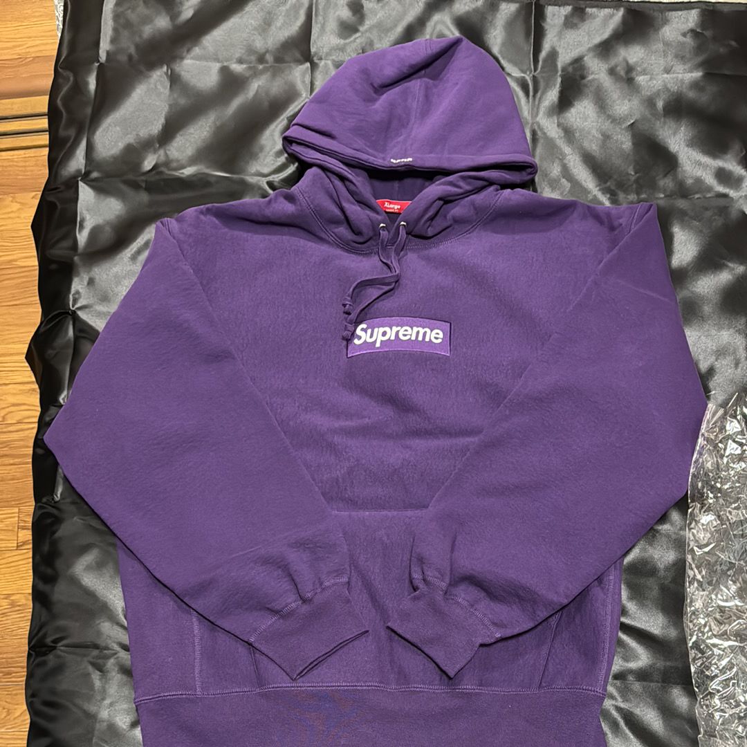 Supreme Box Logo Hooded Sweatshirt "Purple" (23FW)