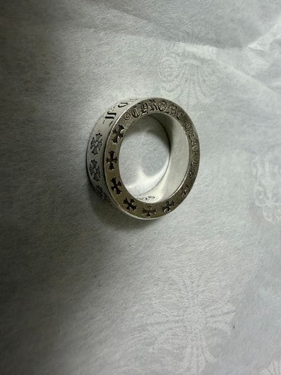 Chrome Hearts 6mm Sapcer RIng Fuck You "Silver"