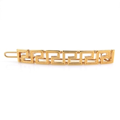 ヴェルサーチ VERSACE バレッタ メタル ゴールド レディース【中古】 r11299a