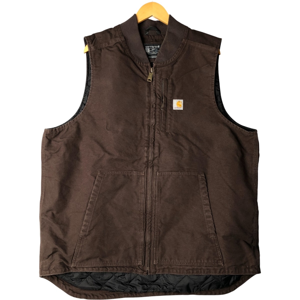 古着 カーハート Carhartt Loose Fit 中綿入り ダックベスト メンズXL相当/evb031980