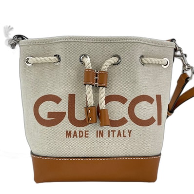 グッチ GUCCI リドコレクション ロゴプリント ショルダーバッグ キャンバス【中古】