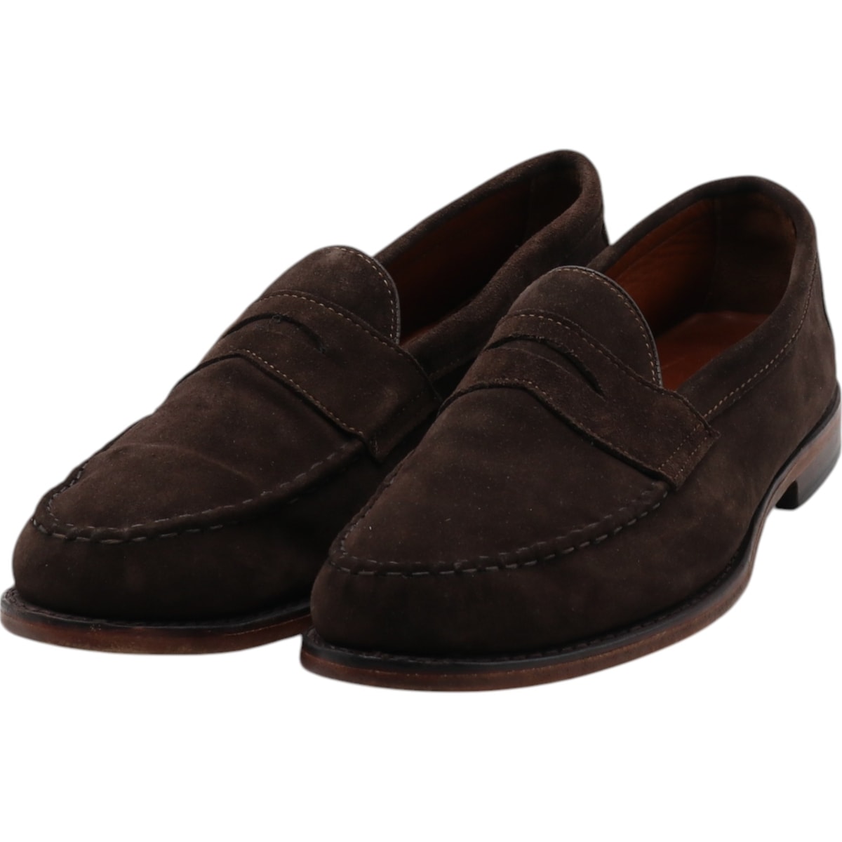 古着 アレンエドモンズ ALLEN EDMONDS PATRIOT スエード コインローファー USA製 10 1/2 メンズ28.5cm相当/saa013400