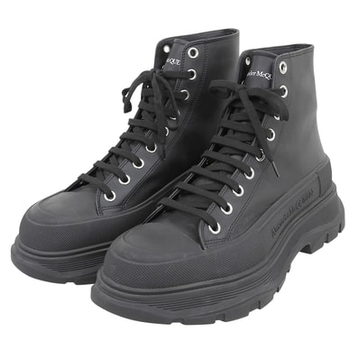 アレキサンダーマックイーン 美品 Tread Slick Boots シューズ メンズ ブラック 43 1/2D 627206 43 1/2D