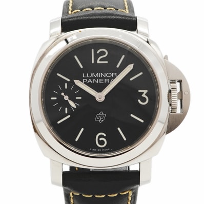 【6wea0064】オフィチーネパネライ ルミノール ロゴ PAM01084 黒文字盤【中古】腕時計 メンズ