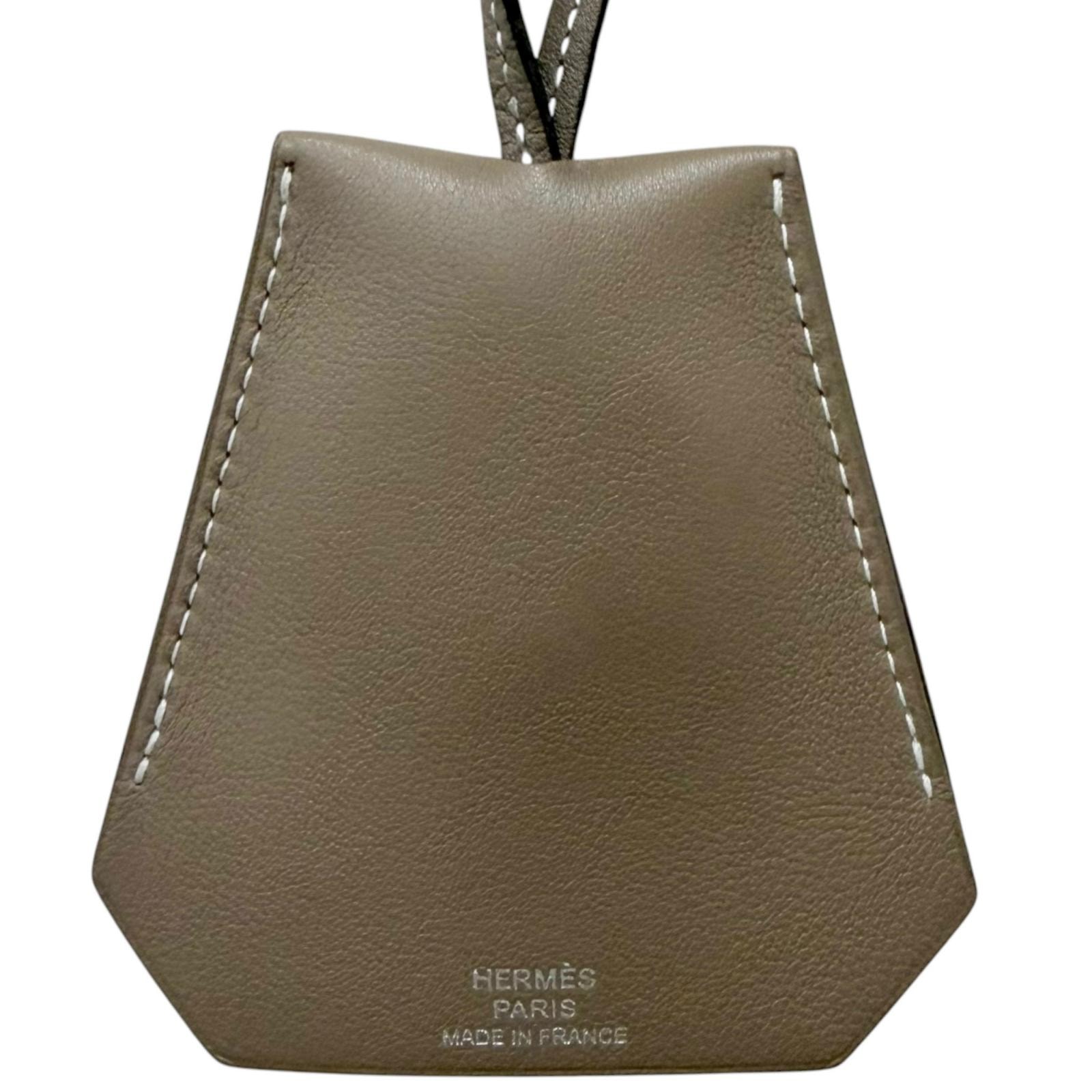 美品 エルメス クロシェット ネックレス エトゥープ メンズ