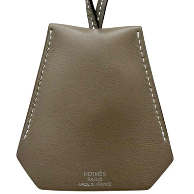 美品 エルメス クロシェット ネックレス エトゥープ メンズ