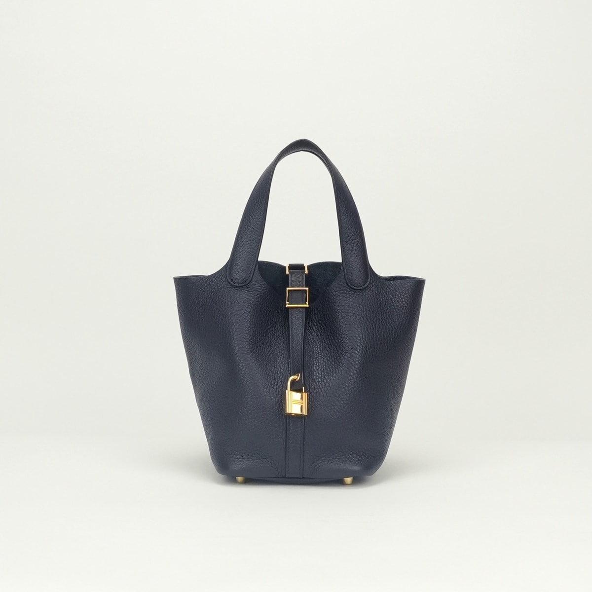 エルメス HERMES ピコタンロックPM 18 バッグ トートバッグ トリヨンクレマンス ブルーインディゴ Blueindigo ブルー Blueネイビー Navy 青 紺 ゴールド金具 ハンドバッグ