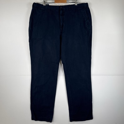 古着 ポロ・ラルフローレン POLO RALPH LAUREN チノパンツ ポロチノ ワンポイント スラックス 大きいサイズ w44T L36 ネイビー メンズ