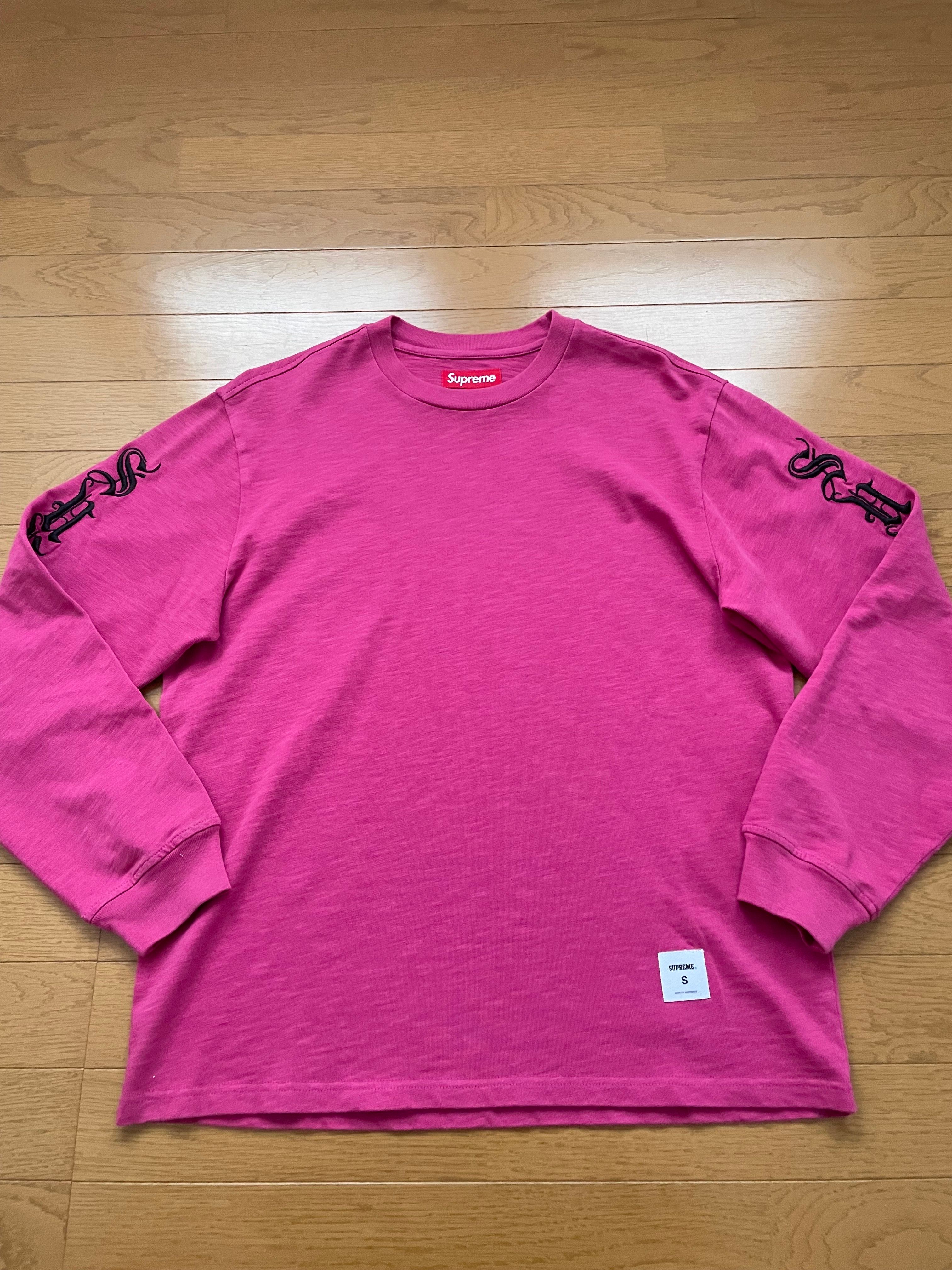 Supreme Old English L/S Top "Pink"