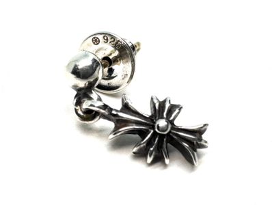 Chrome Hearts Tiny E CH Plus Drop Earrings "Silver"