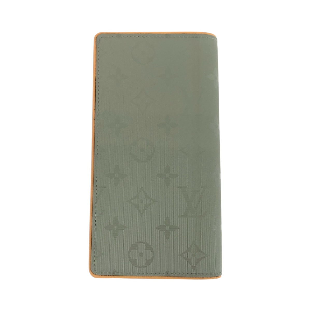 美品 LOUIS VUITTON ルイヴィトン モノグラム チタニウム ポルトフォイユ ブラザ グレー ブラウン シルバー金具 レザー 長財布 ロングウォレット 504412 【中古】