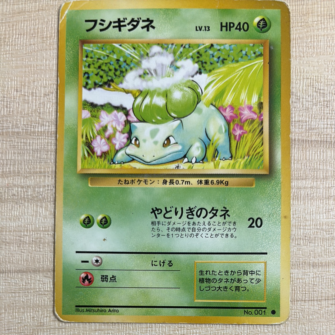 フシギダネ ● : 旧裏 [PMCG1-2](拡張パック「ポケットモンスター カードゲーム」再販)