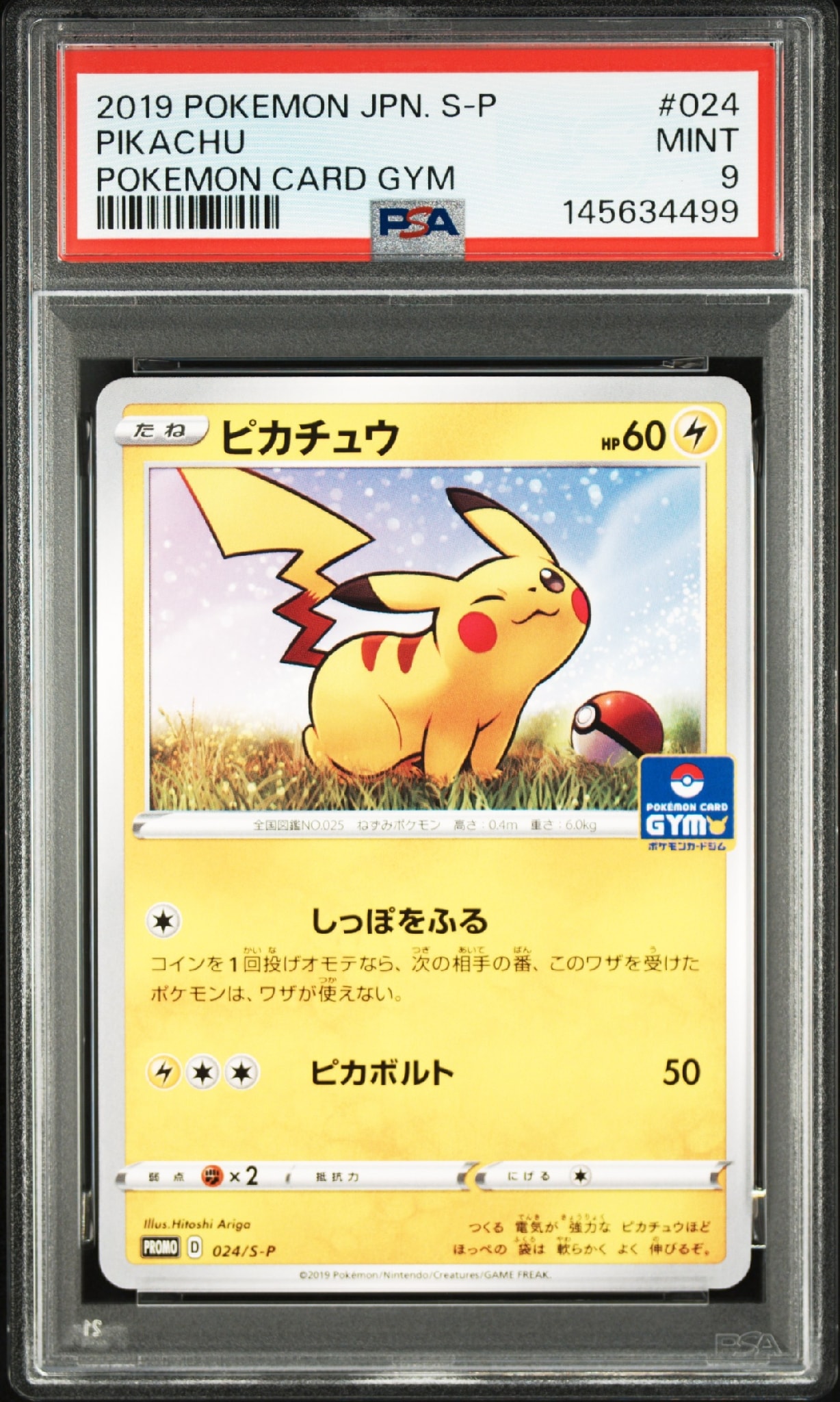 PSA9】ピカチュウ: プロモ P [S-P 024](ポケモンカードゲーム ソード