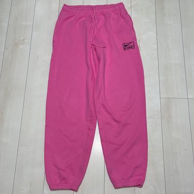 Stussy × Nike NRG Washed Fleece Pant (US Size) "Pink" DO5296-670