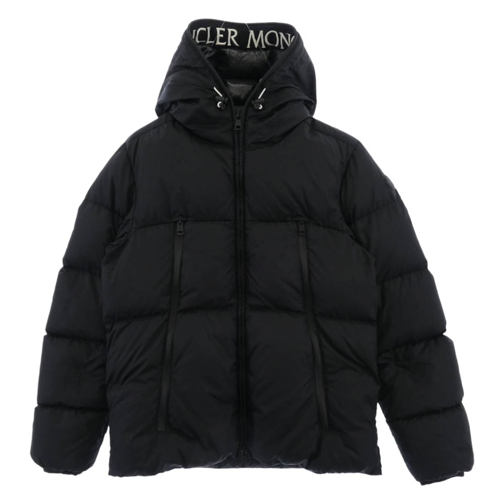 MONCLER モンクレール ダウンジャケット 20AW F20911B56900 モンクレールジャパンタグ MONTCLA GIUBBOTTO モンクラ ジップアップ ロゴ 刺繍 ラインテープ ダウン ジャケット ブラック系 2【中古】