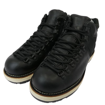 VISVIM ビズビム ブーツ SERRA セラ サイドジップ レザー トレッキングシューズ マウンテンブーツ ブラック系 8【極上美品】【中古】