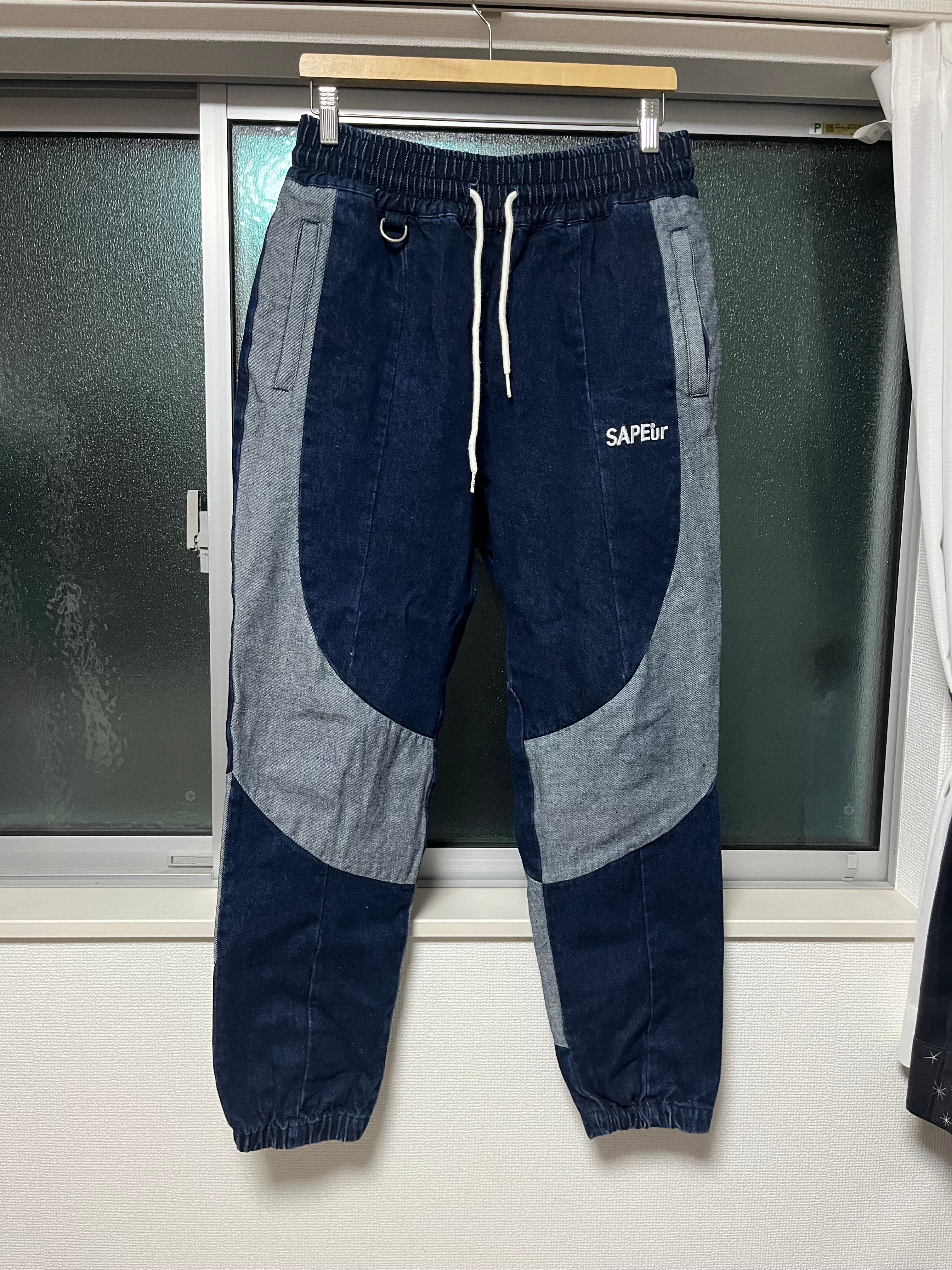 SAPEur DENIM TRACK PANTS 