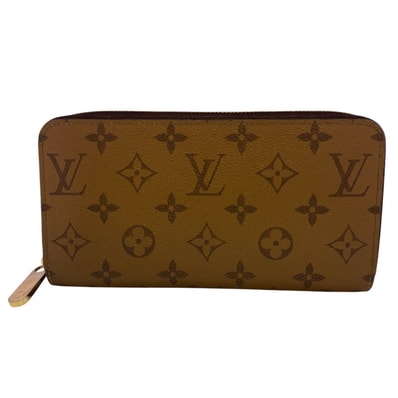 ルイヴィトン LOUIS VUITTON 長財布 モノグラム・リバース ジッピー・ウォレット M82444 ブラウン