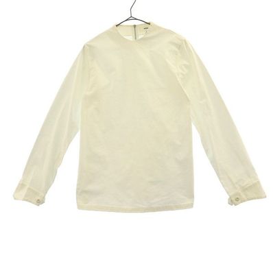HYKE ハイク 長袖 ノーカラー シャツ
