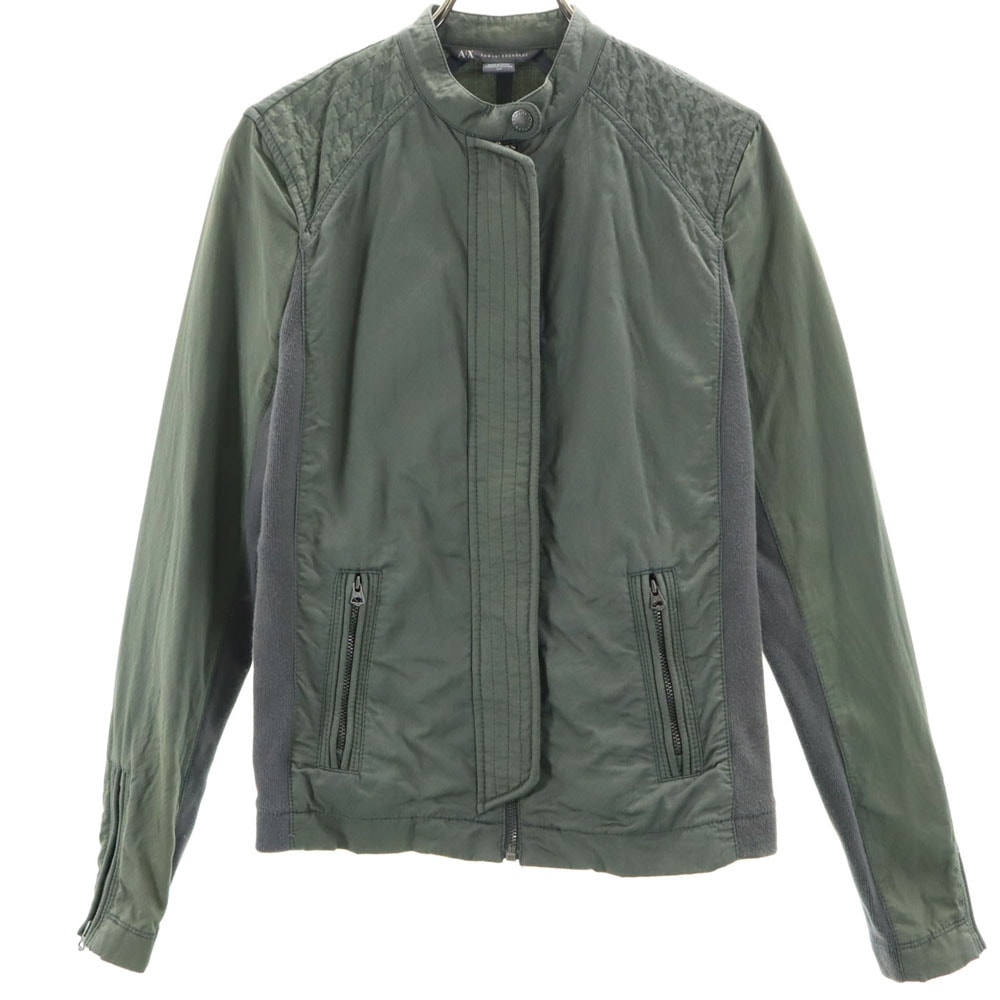 ARMANI EXCHANGE アルマーニエクスチェンジ コットンジャケット S カーキ ツートンカラー