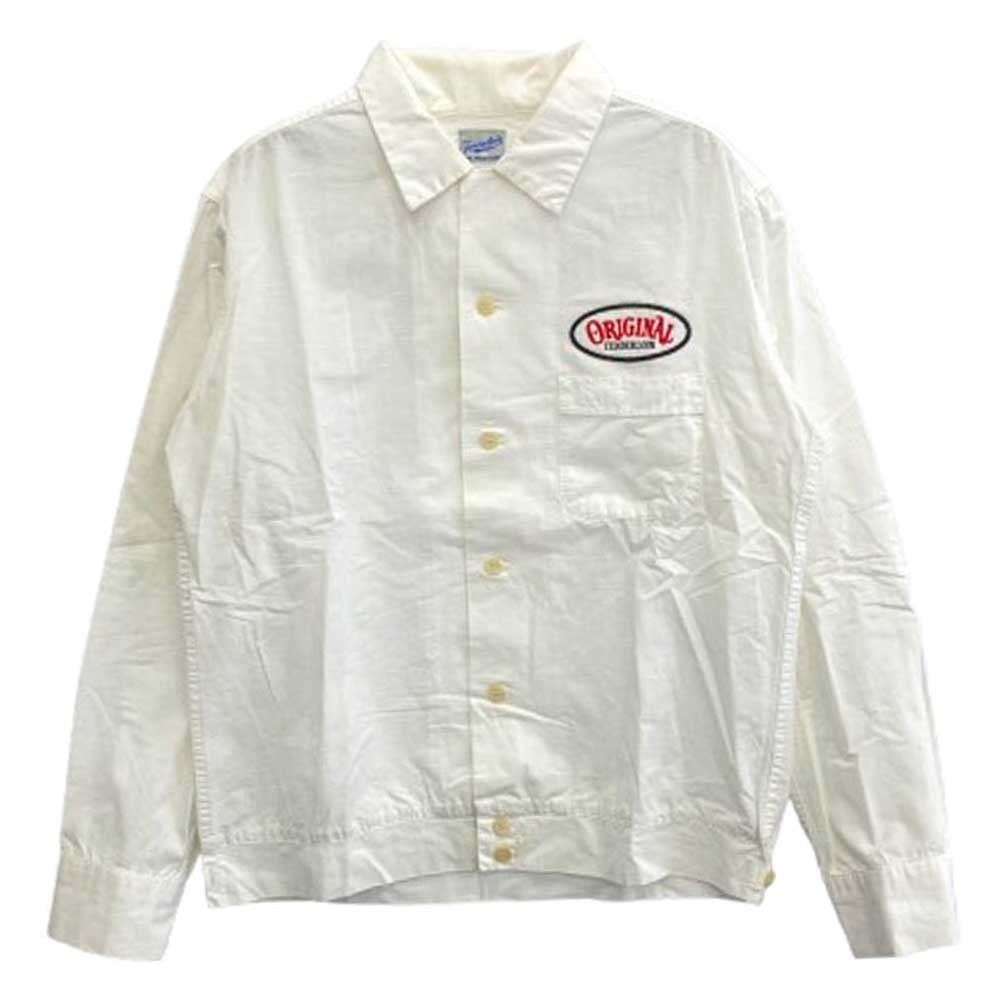 TENDERLOIN テンダーロイン 長袖シャツ T-BOWL SHT 1 LONG バックプリント  ボーリング 長袖 シャツ ホワイト系 XS【中古】