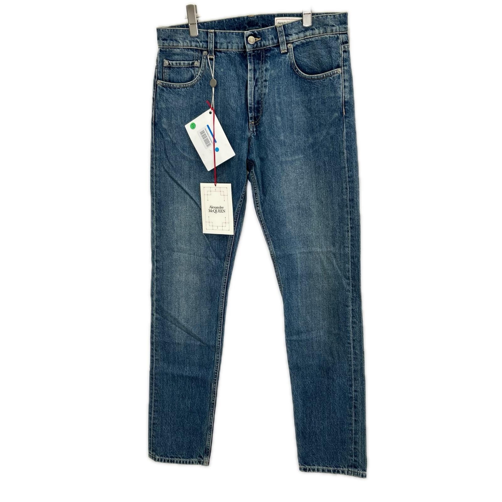 アレキサンダーマックイーン 683031 ORGANIC JAPANES ロゴデザイン デニム 46