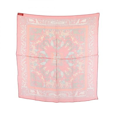 エルメス HERMES プチカレ カレ45 スカーフ 衣料品 シルク シルク レディース レッド系 / マルチカラー 【中古】