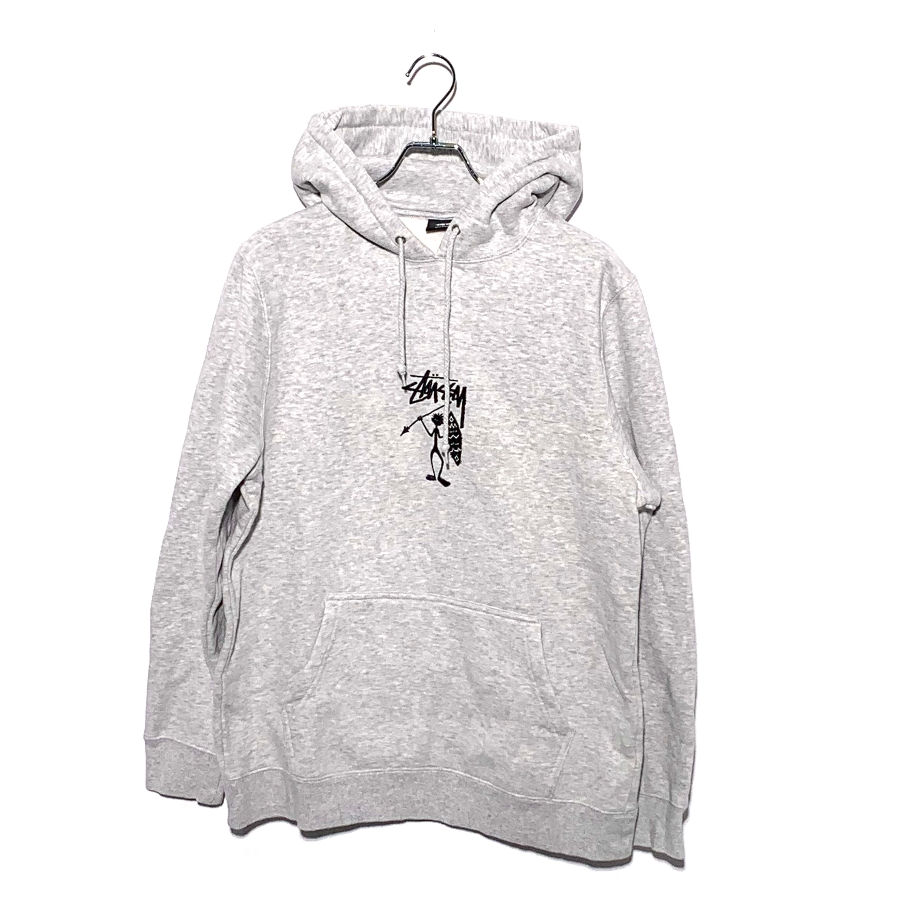 STUSSY Tribe Man Applique Hood gray