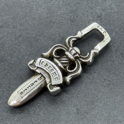 Chrome Hearts #5 Dagger Charm Zip 1 "Silver"