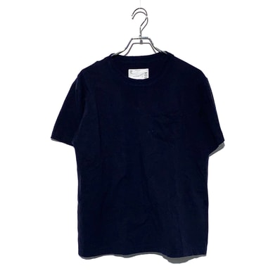 sacai COTTON POCKET PLAIN TEE Navy