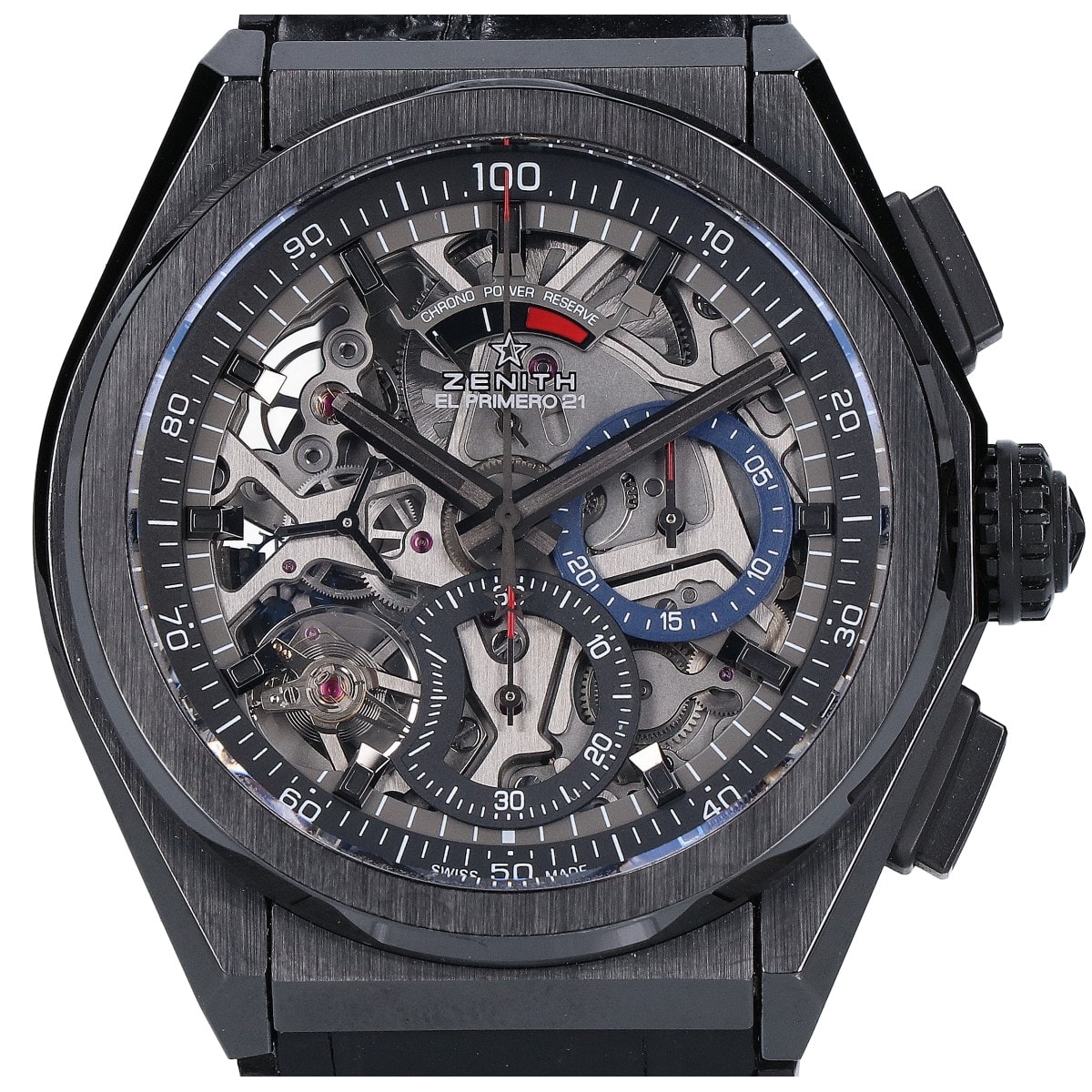 ゼニス 美品 49.9000.9004 Defy El Primero 21 デファイ エル プリメロ21 クロノグラフ 自動巻き