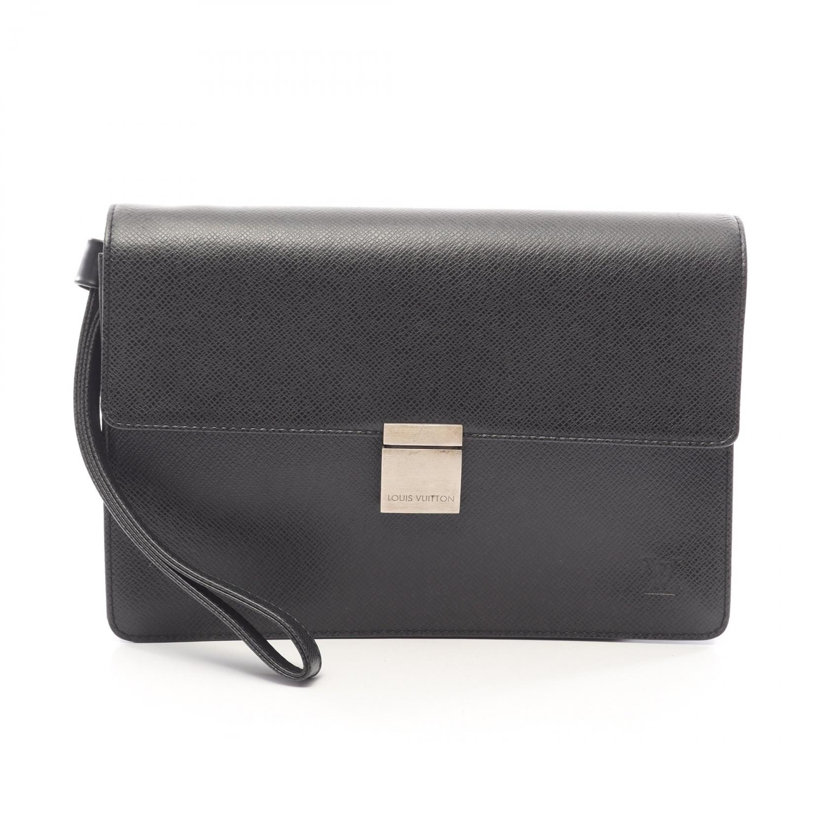 ルイ・ヴィトン LOUIS VUITTON セレンガ セカンドバッグ クラッチバッグ バッグ レザー タイガ アルドワーズ メンズ ブラック系 M30782 【中古】