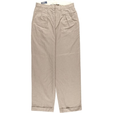 古着 ラルフローレン Ralph Lauren POLO by Ralph Lauren 千鳥格子柄 ツータック スラックスパンツ メンズw32相当/eaa612058