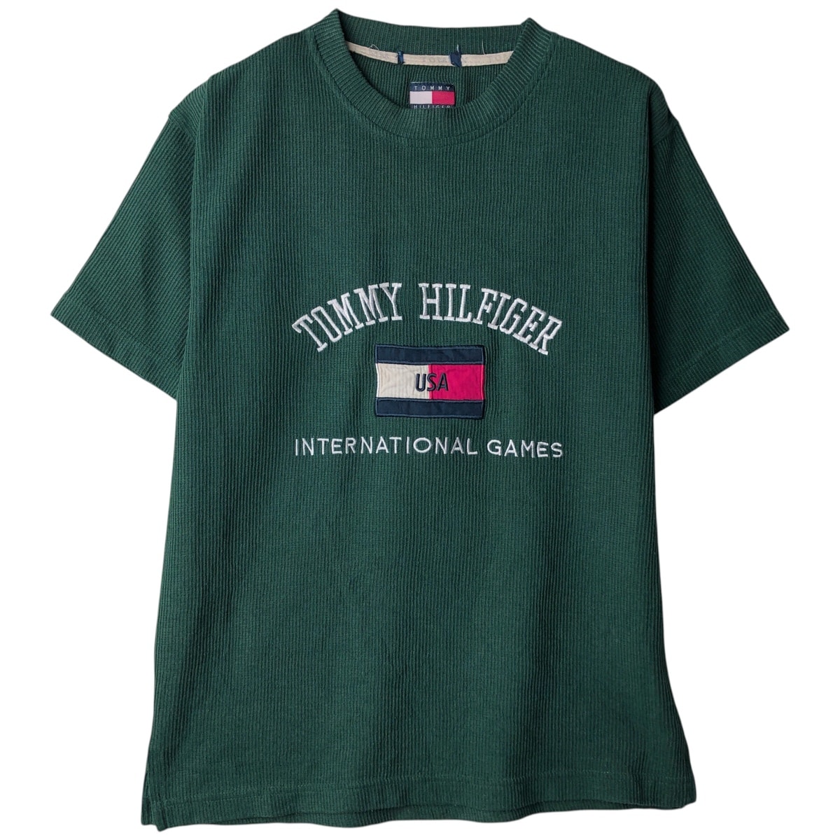 古着 90年代~ トミーヒルフィガー TOMMY HILFIGER 半袖 コットンニットセーター レディースL相当 ヴィンテージ/eaa616848
