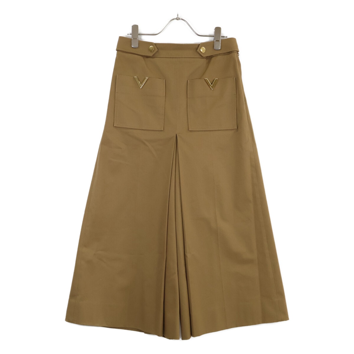 ヴァレンティノ ﾌﾞﾗｳﾝ ﾒﾀﾙVﾛｺﾞﾎﾟｹｯﾄｺｯﾄﾝﾊﾟﾝﾂ 38