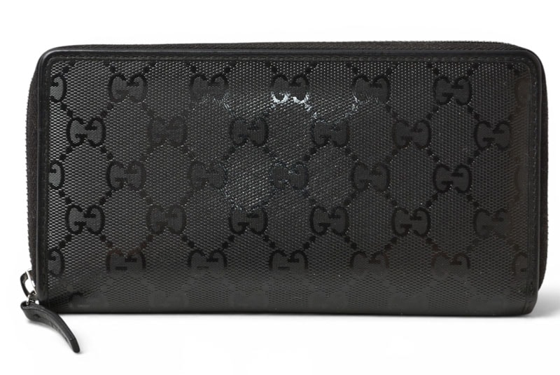 グッチ 財布 GUCCI 長財布/ラウンドファスナー式 GGインプリメ GGブラック/ブラック 307987【中古】
