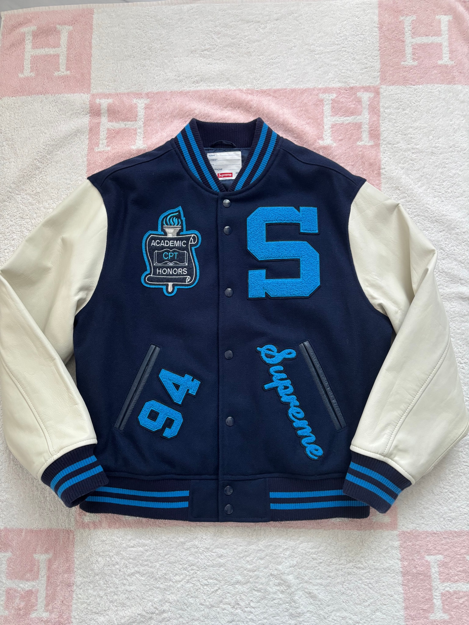 Supreme Team Varsity Jacket "Navy"