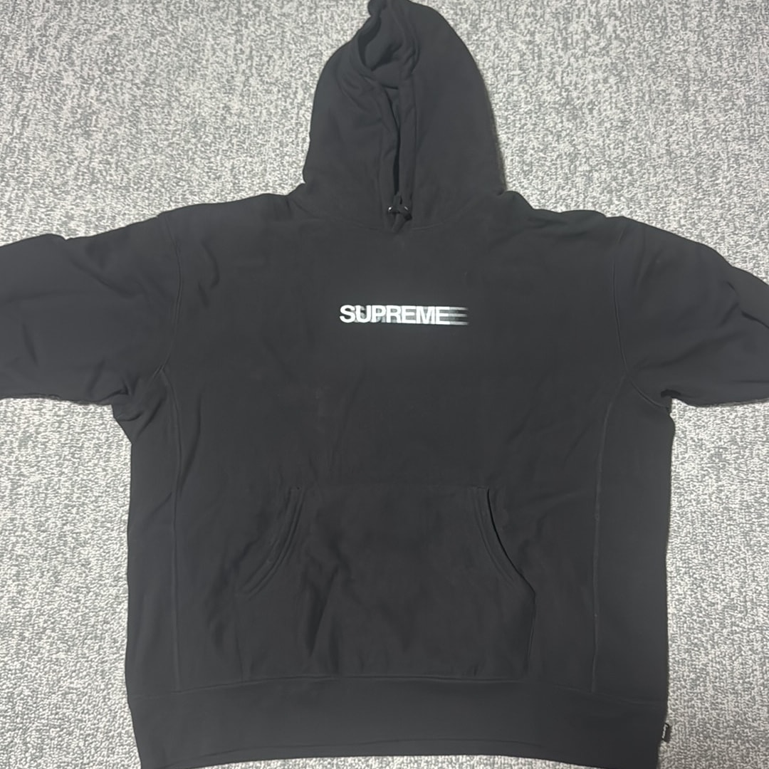 Supreme Motion Logo Hooded Sweatshirt "Black" (23SS)
