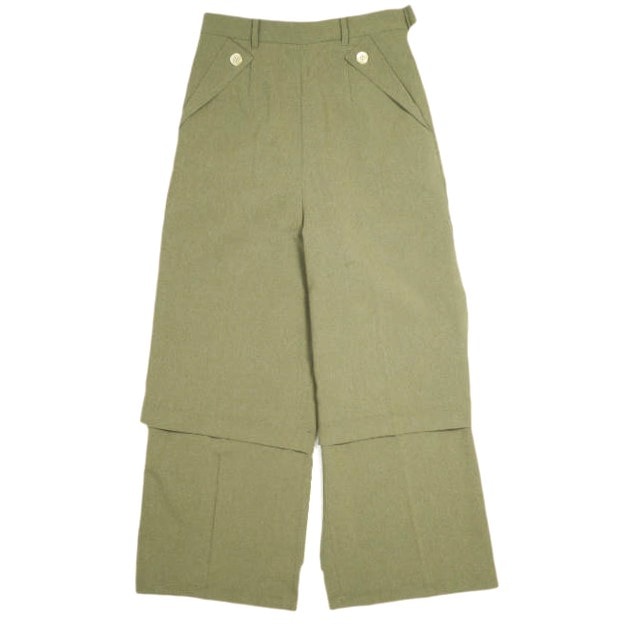 RBS Ray BEAMS アールビーエス レイビームス 24SS レイヤードパンツ 61-23-1088-462 0 MOCHA ワイド スラックス ボトムス g23542