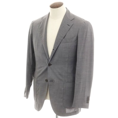 【中古】ビームスエフ BEAMS F ウール テーラードジャケット グレー【サイズ50】【メンズ】