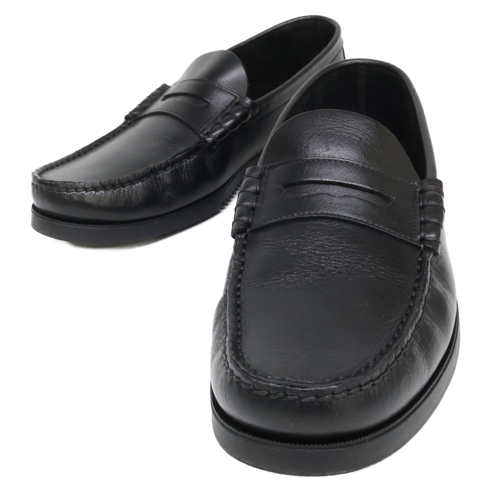 パラブーツ 【美品】CORAUX/MARINE コロー モカシンコインローファー 7