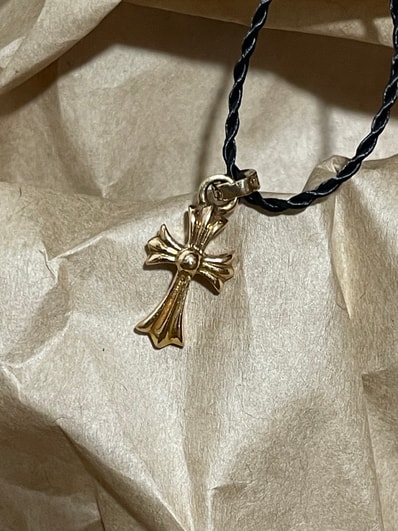 Chrome Hearts CH Cross Baby Fat Charm 22K "Gold"