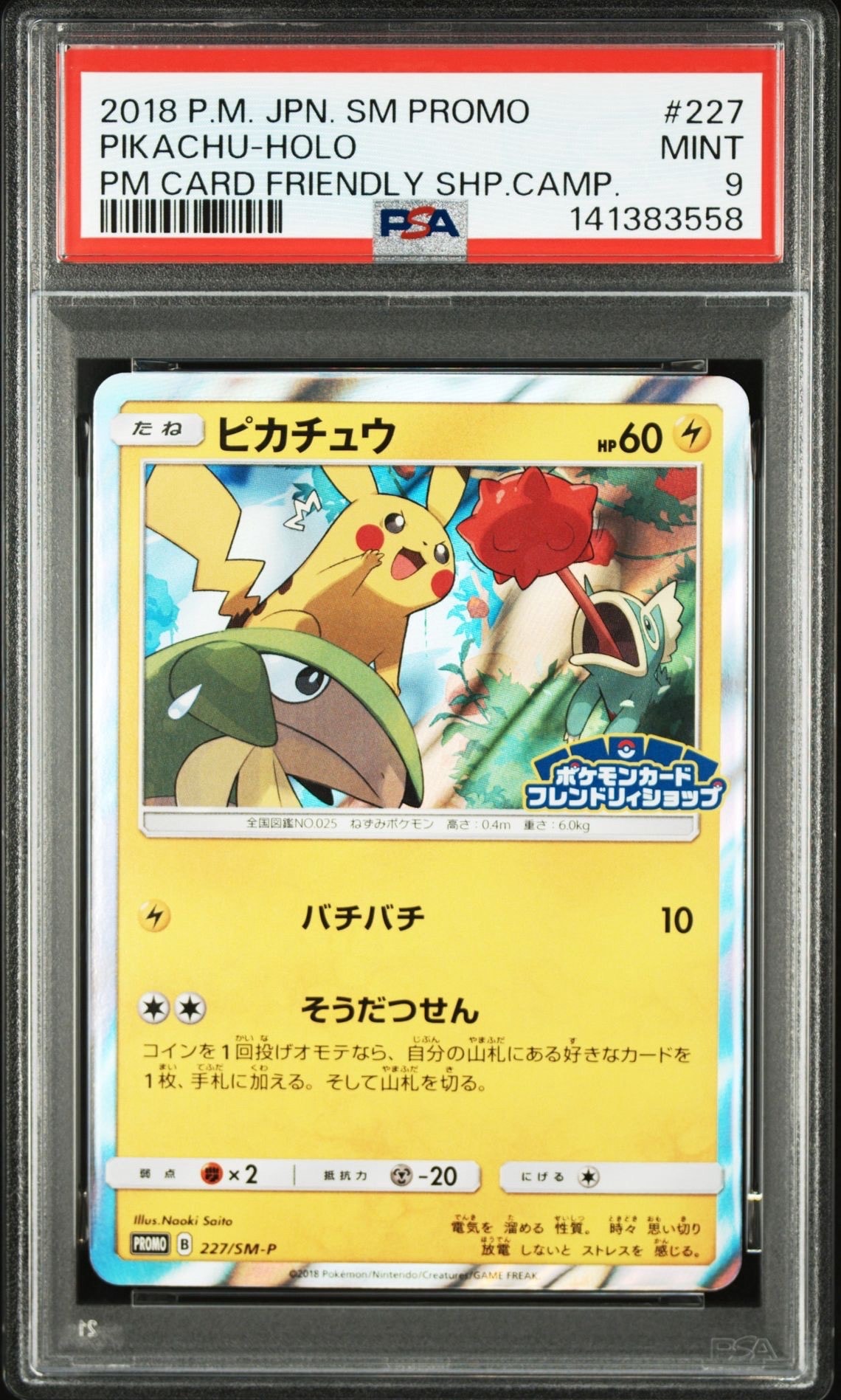 ピカチュウ P [SM-P 227](プロモーションカード「ポケモンカードフレンドリィショップ限定キャンペーン」)