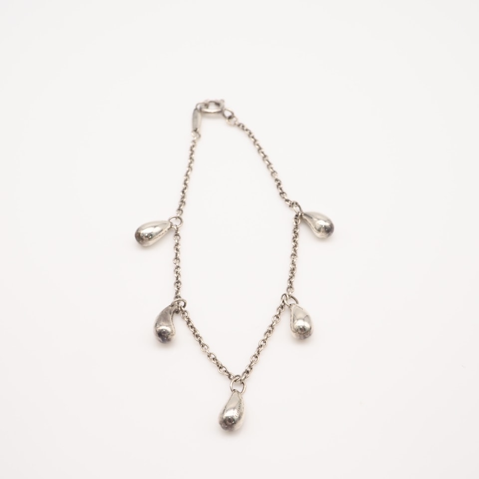 美品 TIFFANY&Co. ティファニー エルサ ペレッティ 5ティアドロップ ブレスレット SV925 - ネックレス シルバー シルバー レディース