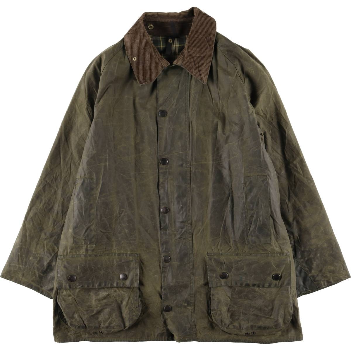 古着 90年代 バブアー Barbour BEAUFORT ビューフォート 旧3ワラント オイルド ハンティングジャケット 英国製 C42 メンズL相当 ヴィンテージ/eaa615077