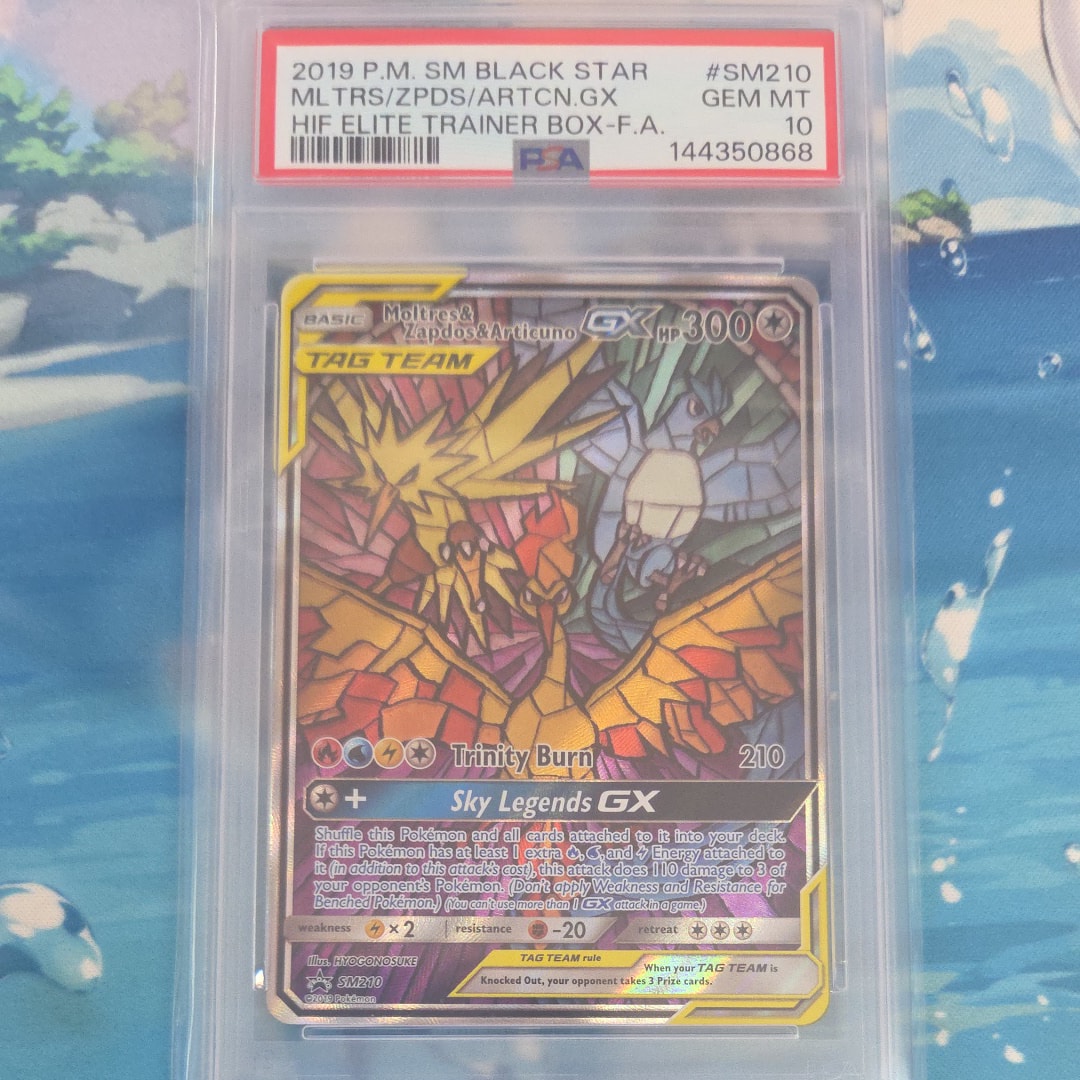 PSA10】ファイヤー&サンダー&フリーザーGX P [SM210]【英語版】(サン