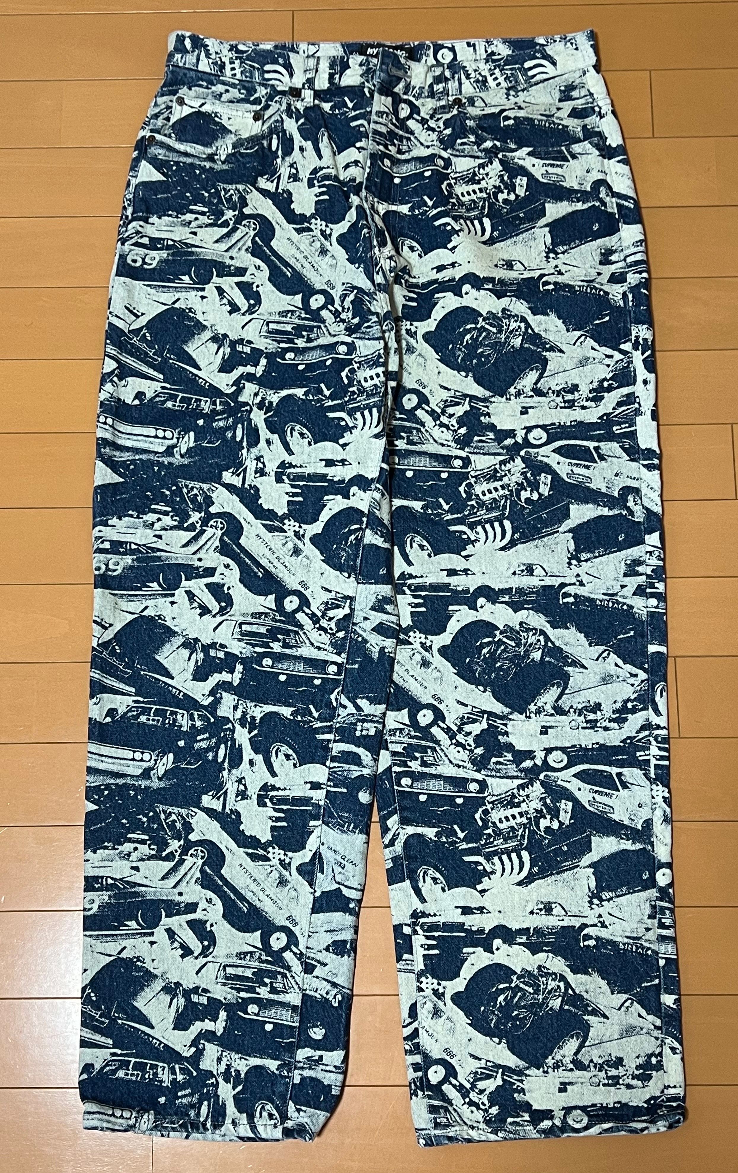 Supreme x HYSTERIC GLAMOUR Cars Baggy Jean "Navy"