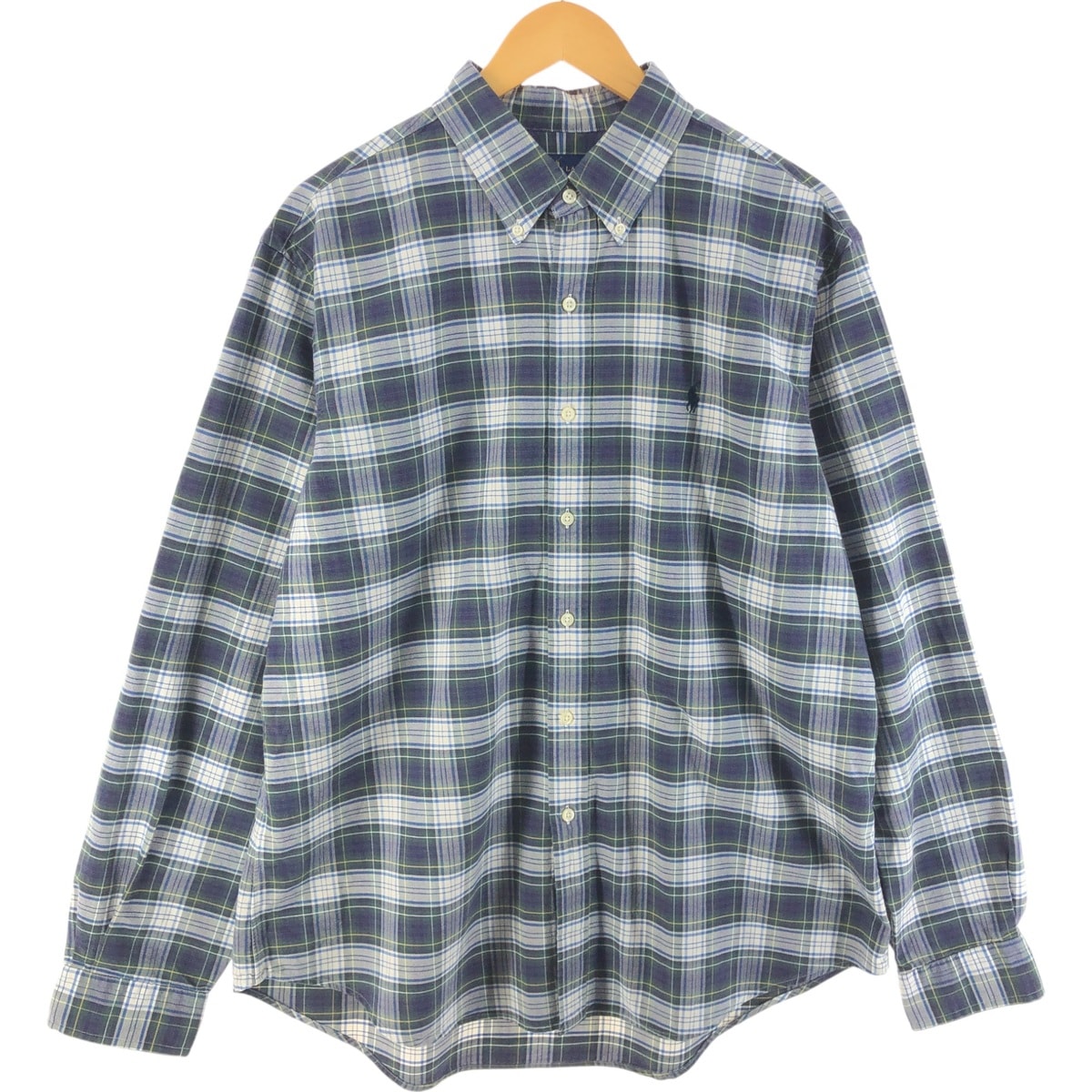 古着 ラルフローレン Ralph Lauren 長袖 ボタンダウンチェックシャツ メンズXL相当/eaa515463